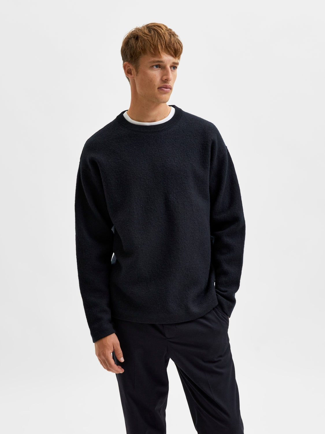 SLHPARKON LS KNIT CREW NECK G