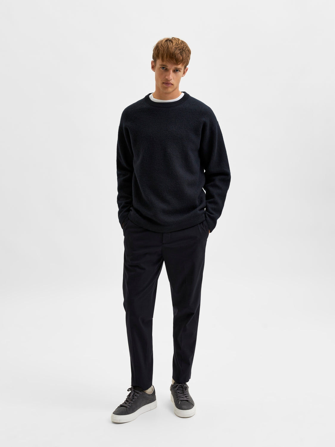 SLHPARKON LS KNIT CREW NECK G