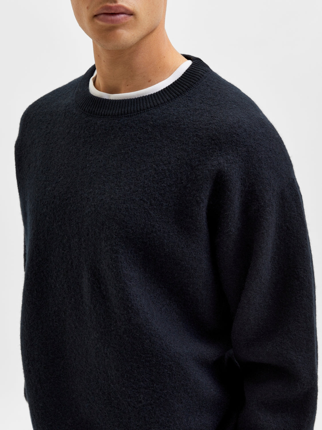 SLHPARKON LS KNIT CREW NECK G