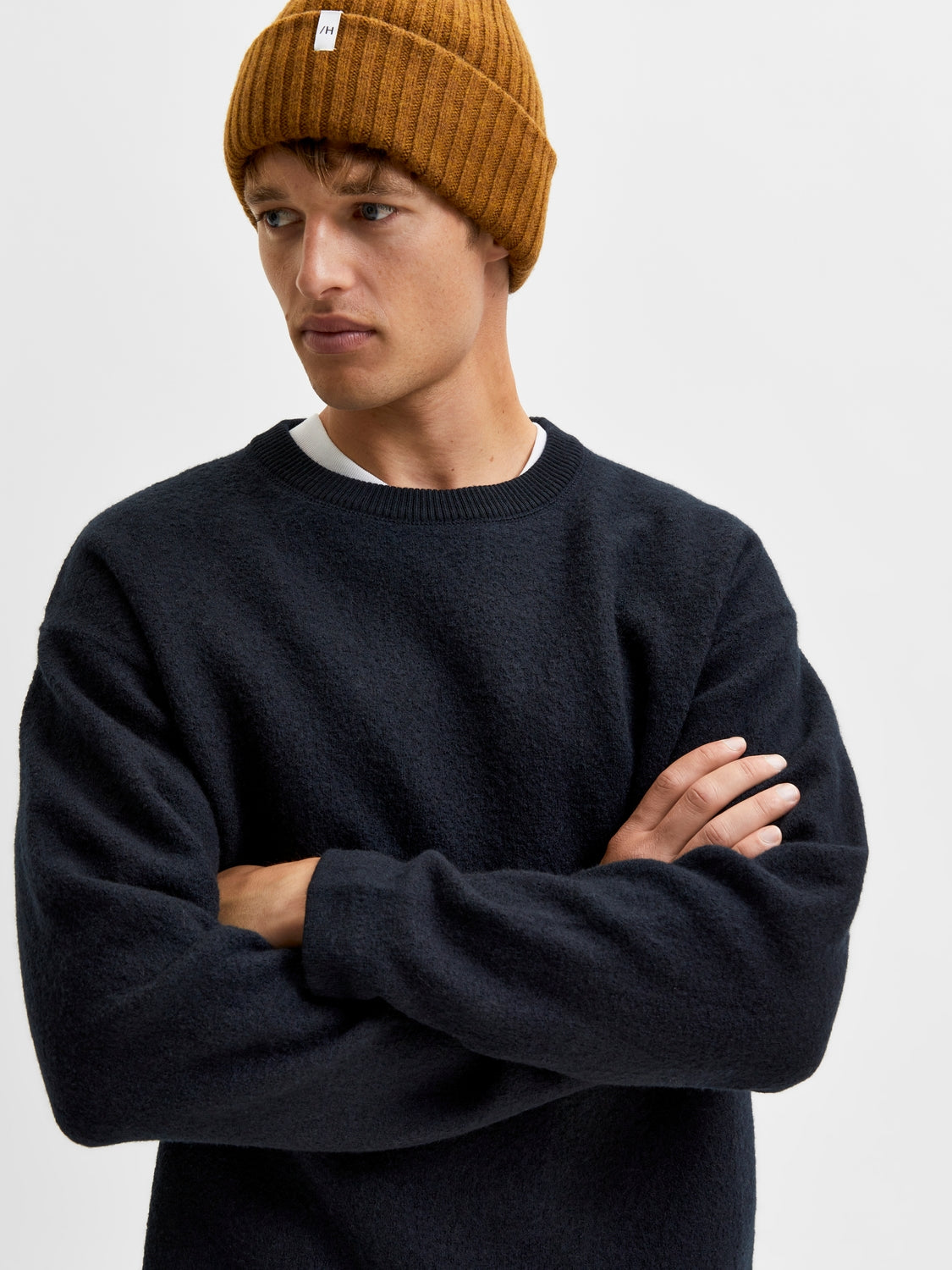 SLHPARKON LS KNIT CREW NECK G