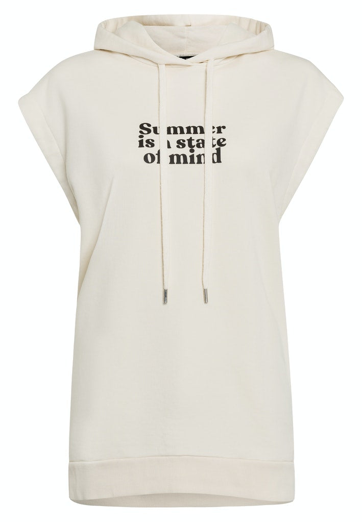 Long-Hoodie mit Statementprint