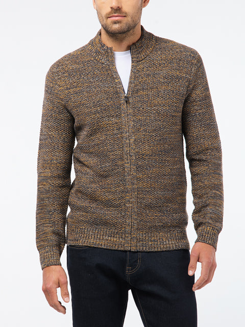 Denim Academy Stehkragen-Strickjacke