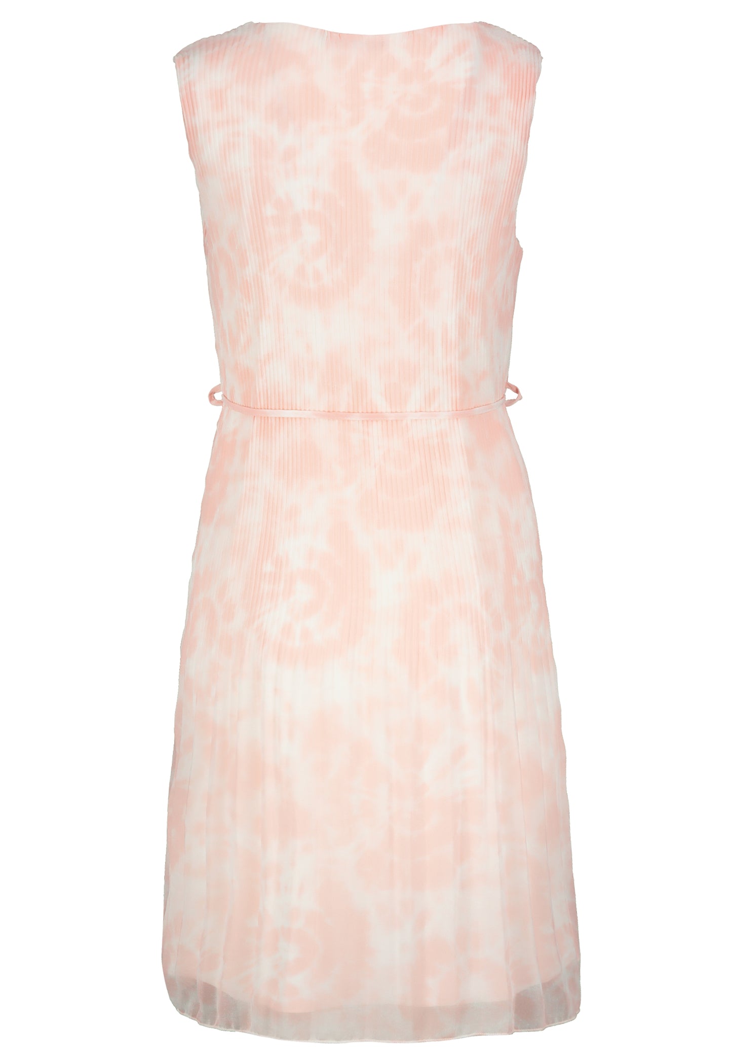 DOB Plisseekleid, midi, ärmellos, Rundhals, Schlaufe an Taille zum Binden