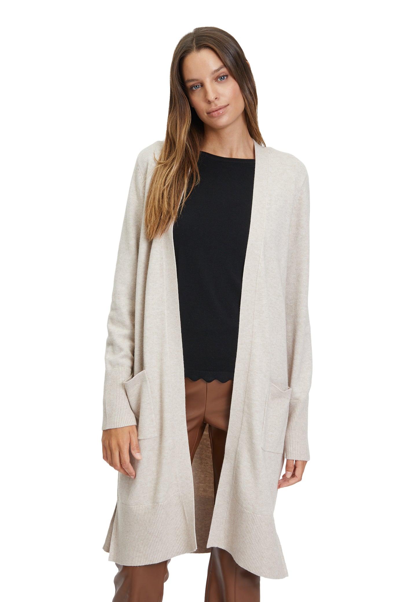 Longstrickjacke