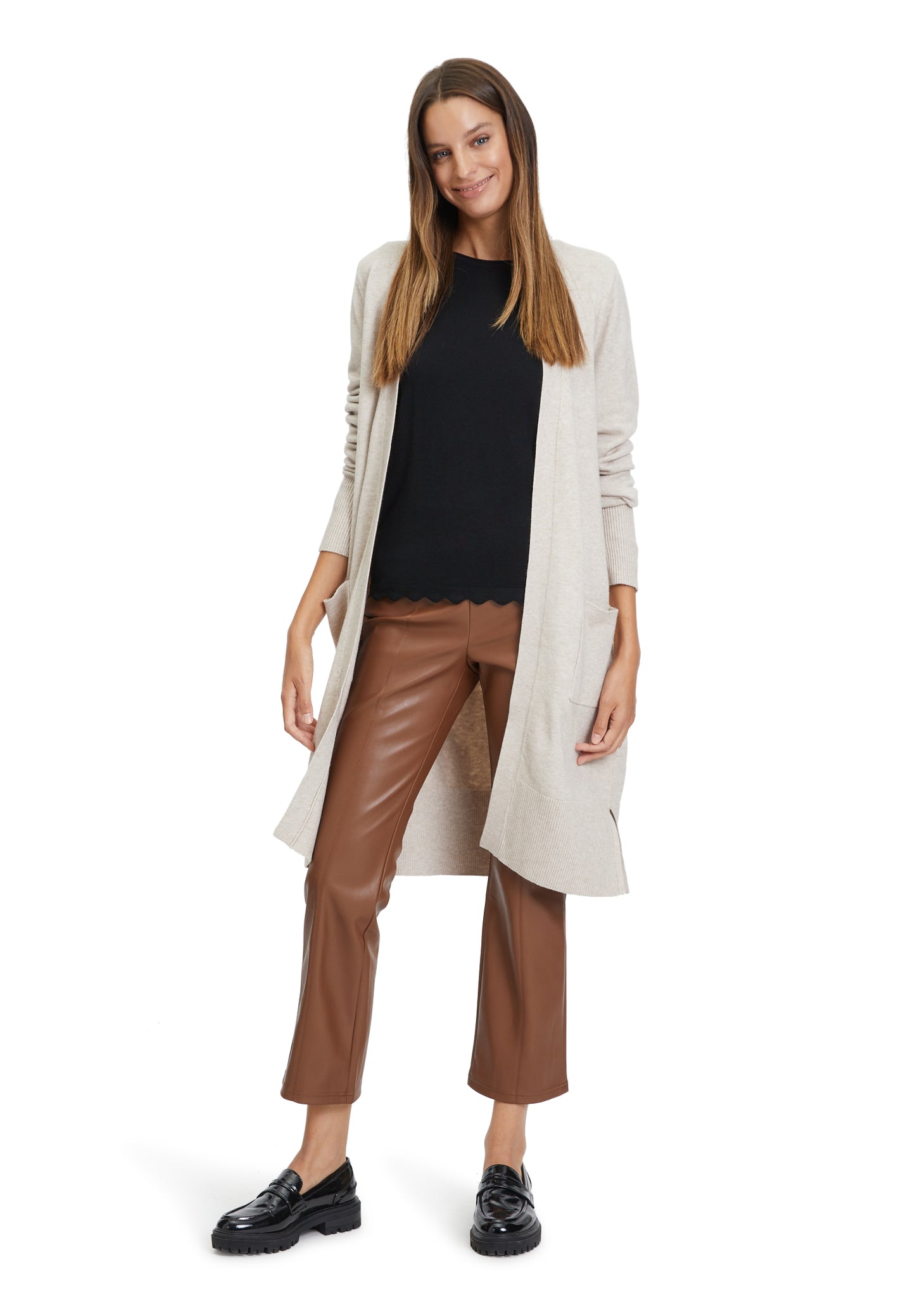 Longstrickjacke