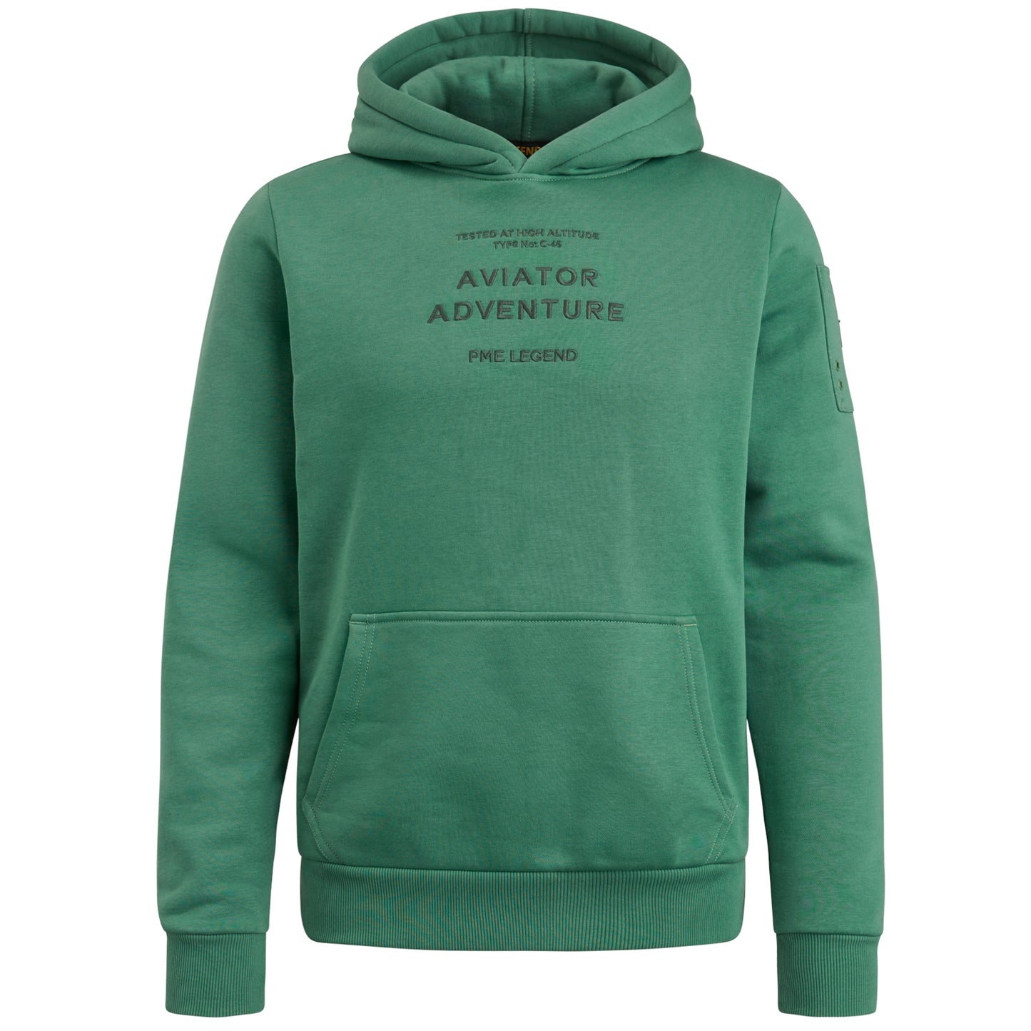 Hooded soft terry brushed