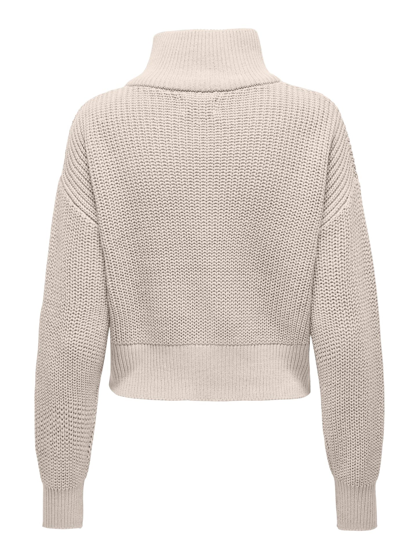 ONLDORITTA LS CABLE ZIP HIGH NECK KNT
