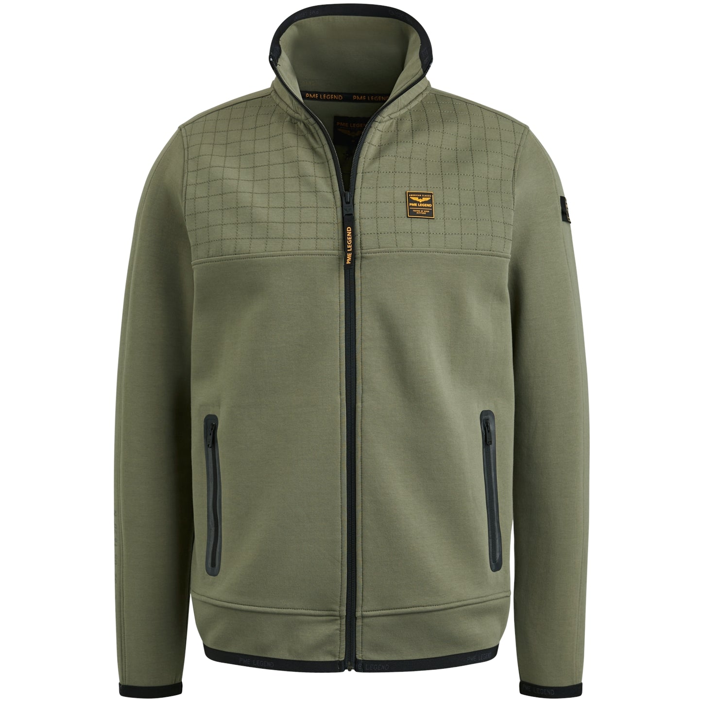 Zip jacket spacer look sweat