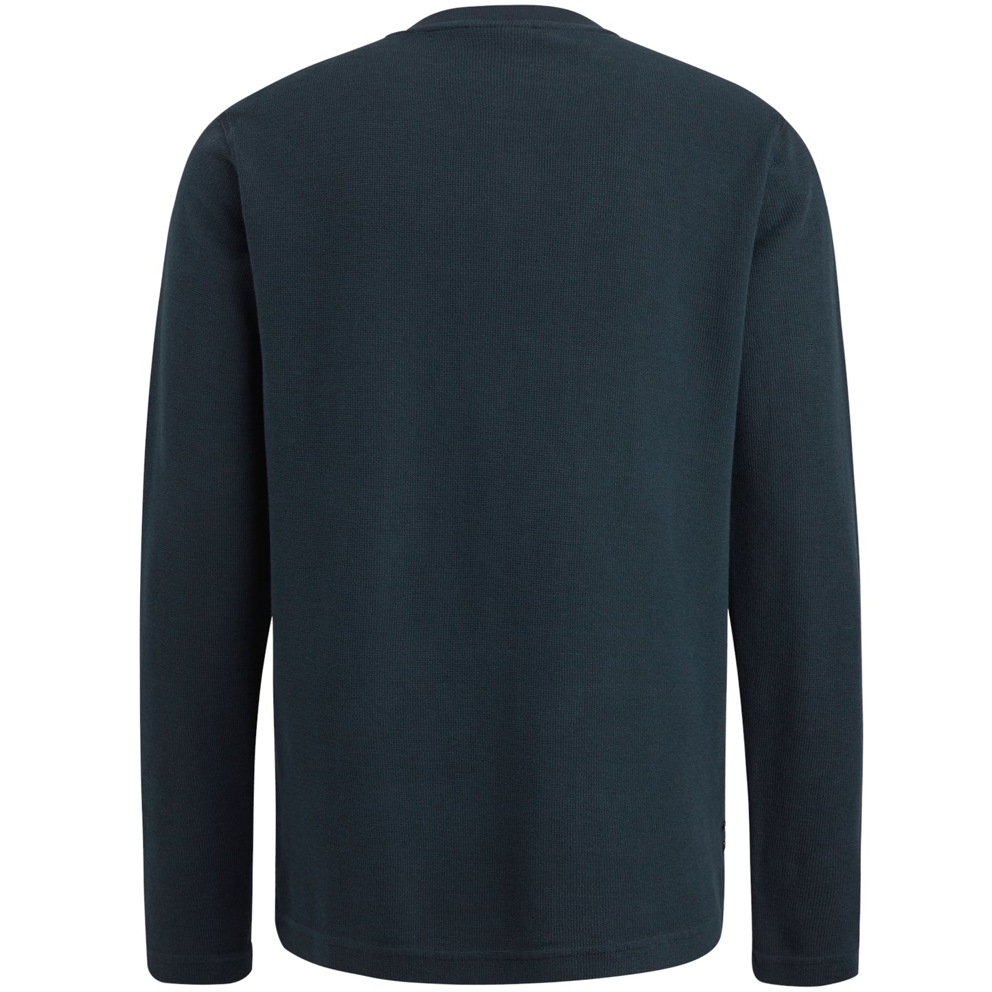 Long sleeve r-neck structured pique gd