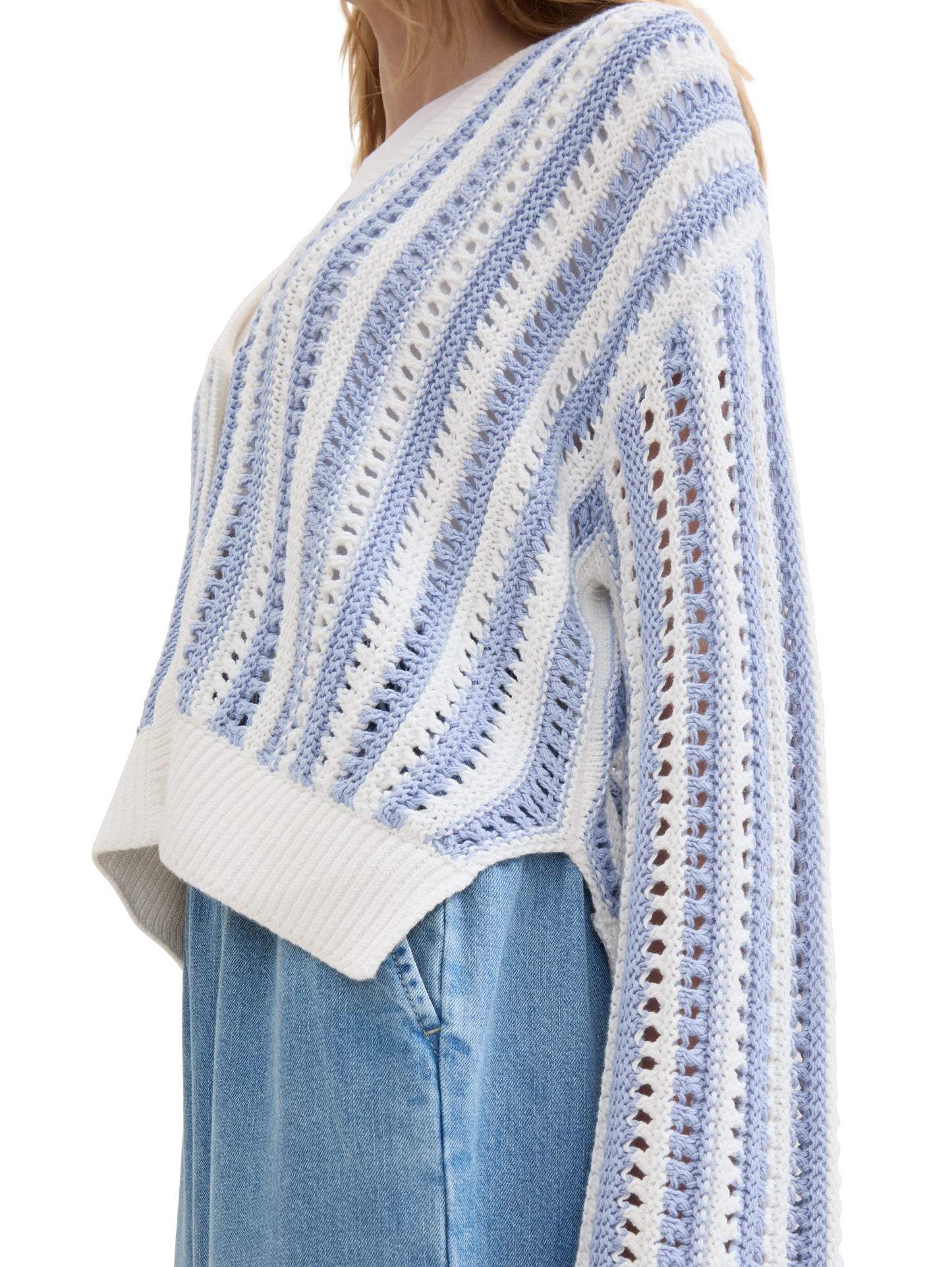 open structure cardigan