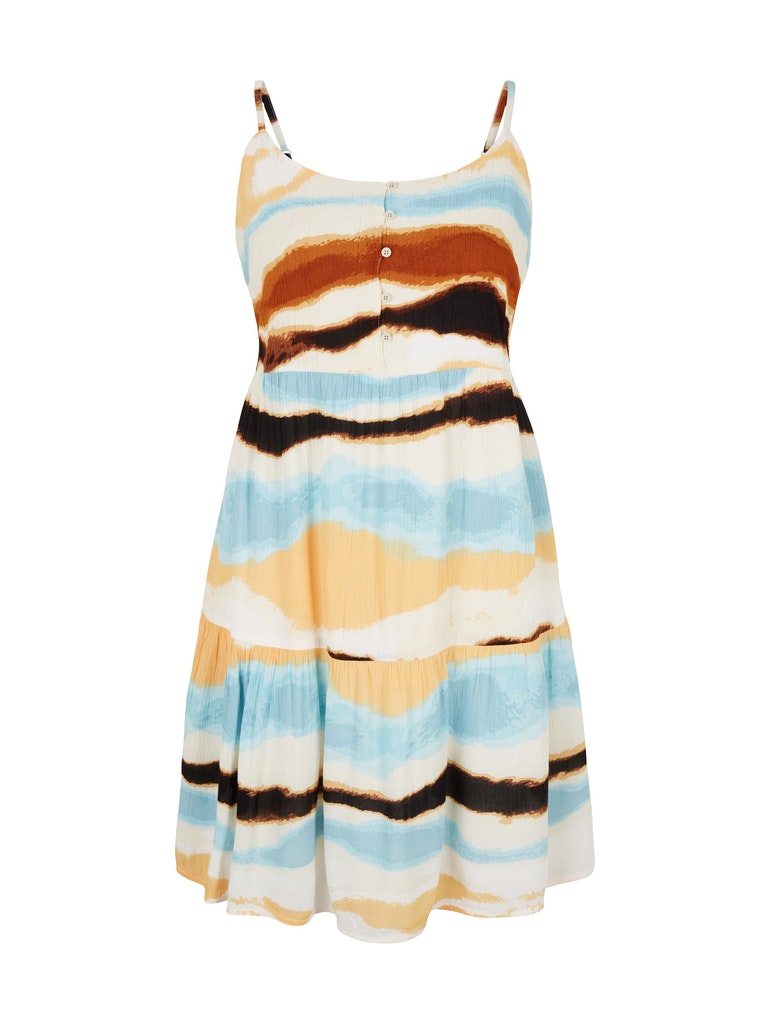 Kurzes Kleid mit mehrfarbigem Muster