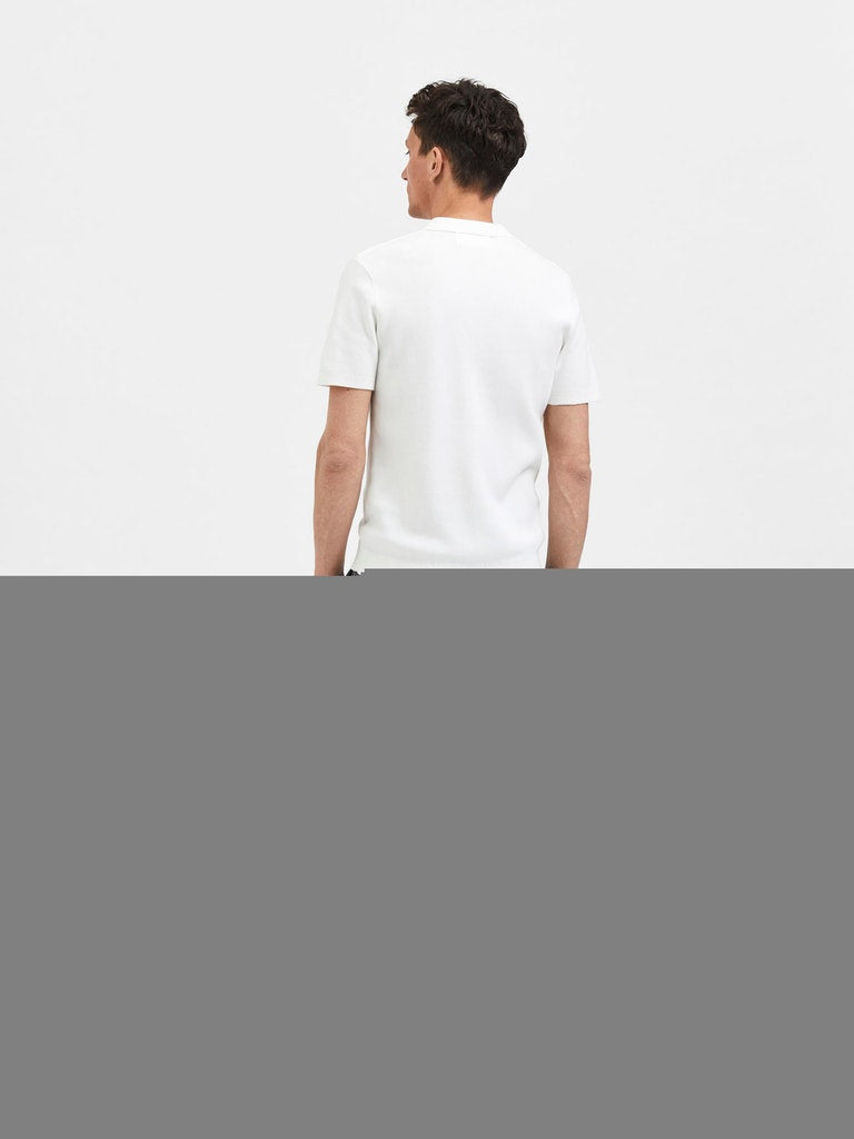 SLHFLORENCE SS KNIT ZIP POLO B