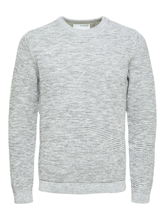 SLHVINCE LS KNIT BUBBLE CREW NECK NOOS