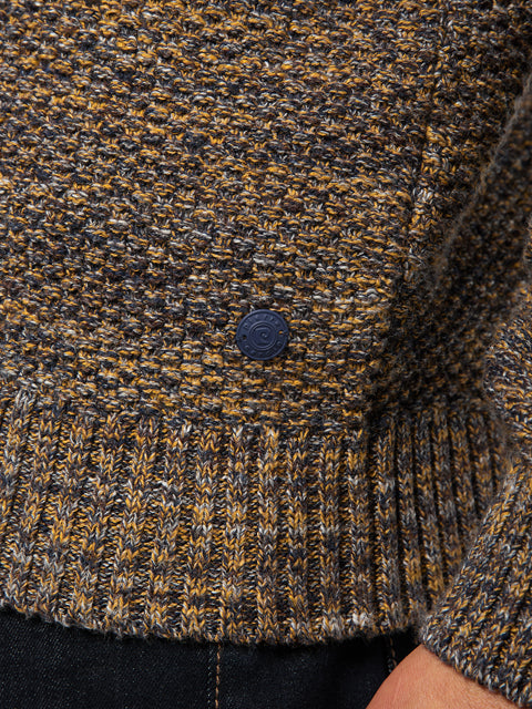 Denim Academy Stehkragen-Strickjacke
