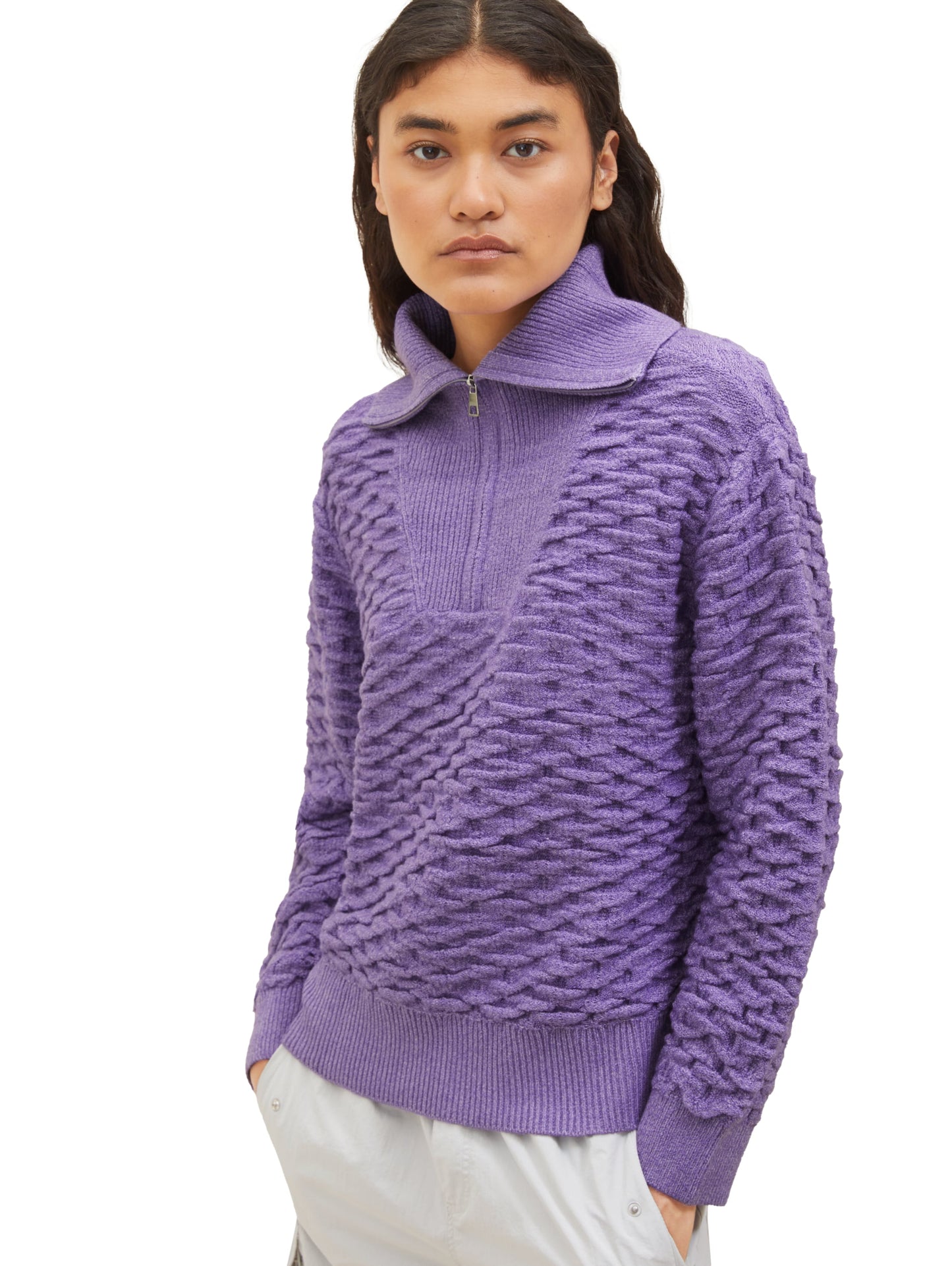 Troyer Pullover mit recyceltem Polyester