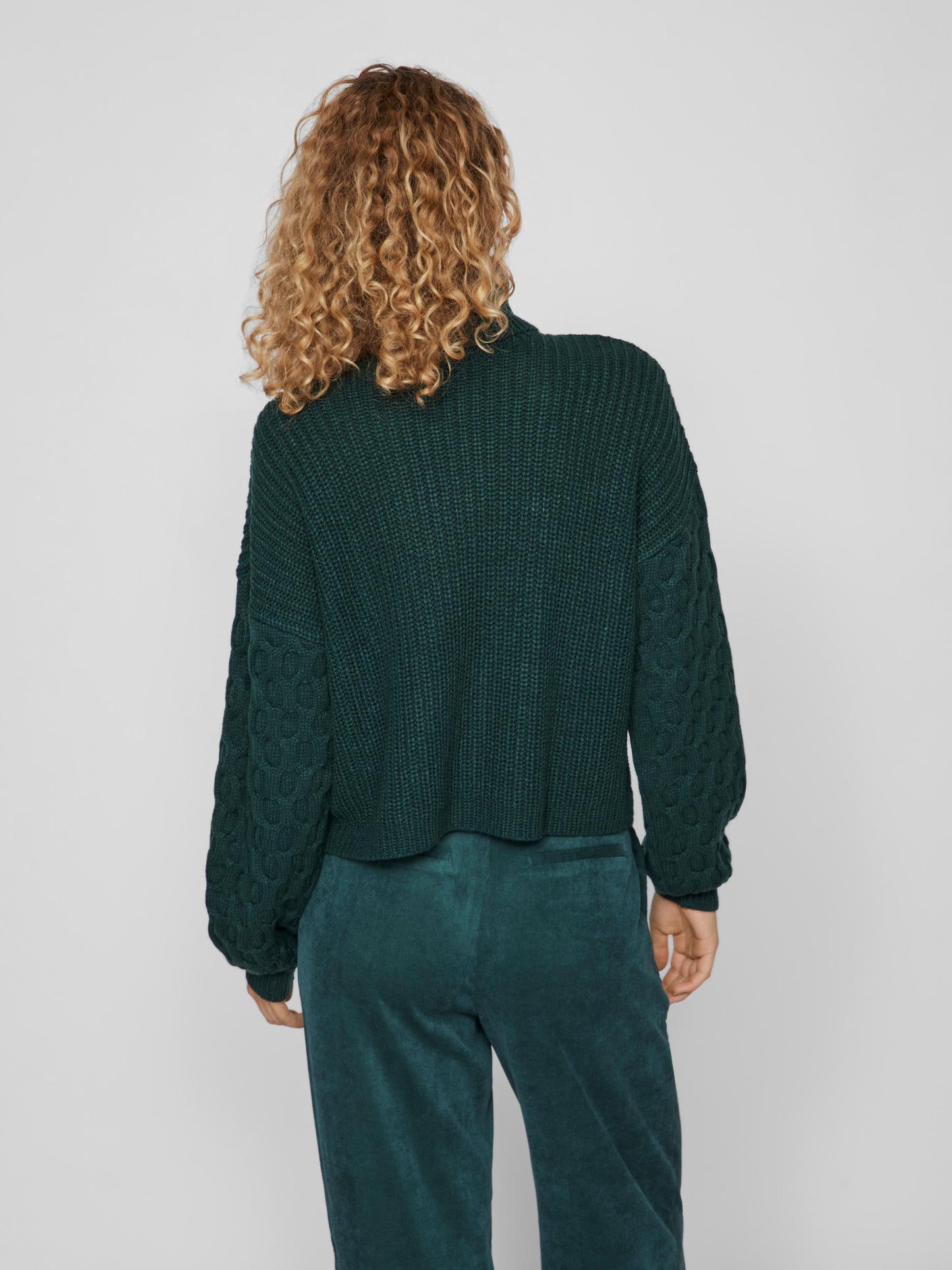 VIOA ROLLNECK L/S DETAIL KNIT TOP/BF