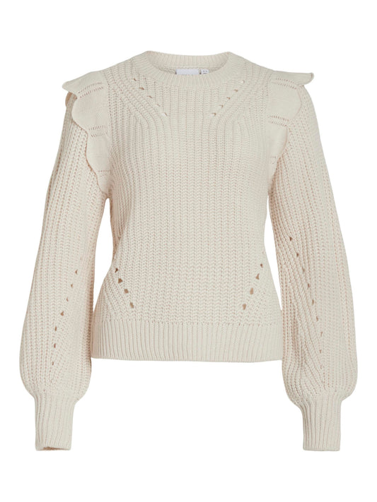 VINORILA NEW L/S POINTELLE KNIT TOP