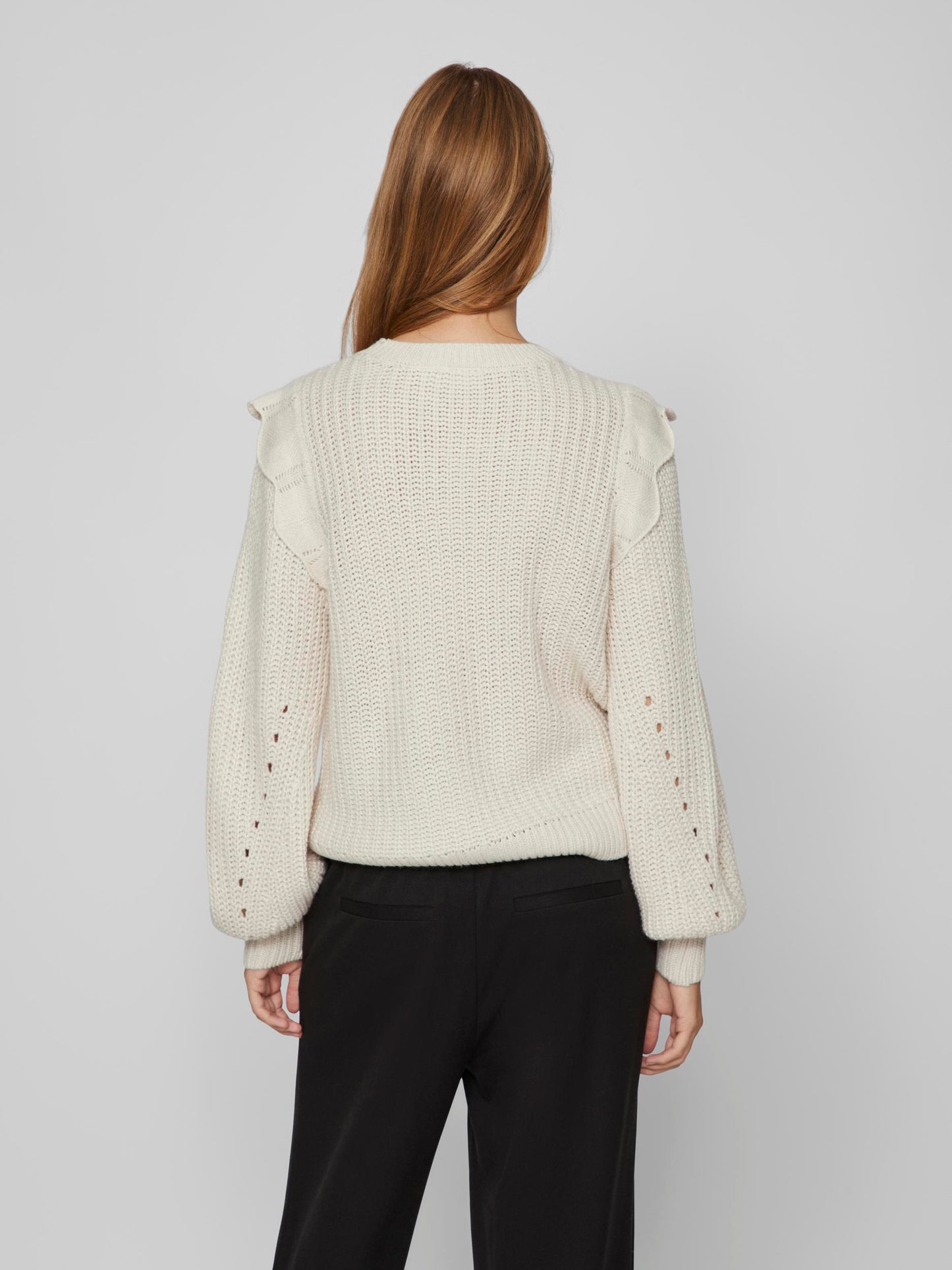 VINORILA NEW L/S POINTELLE KNIT TOP