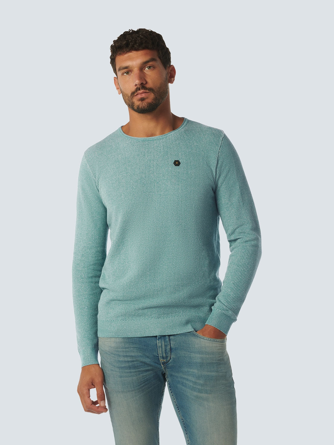 Pullover Crewneck 2 Coloured Jacquard