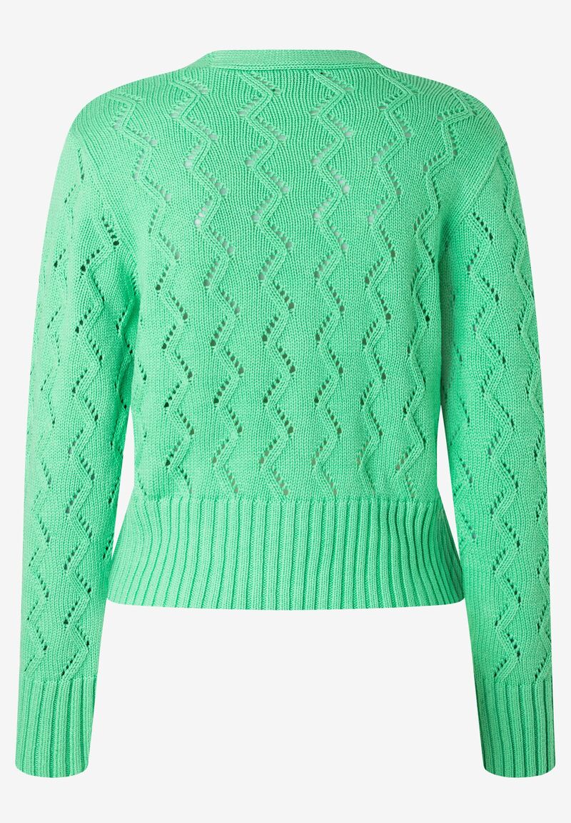 Ajour Cardigan  march green  Frühjahrs-Kollektion