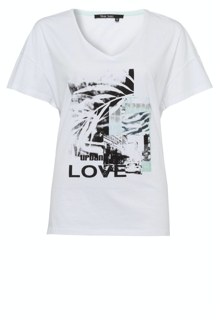 T-Shirt mit Foto-Collagen-Print