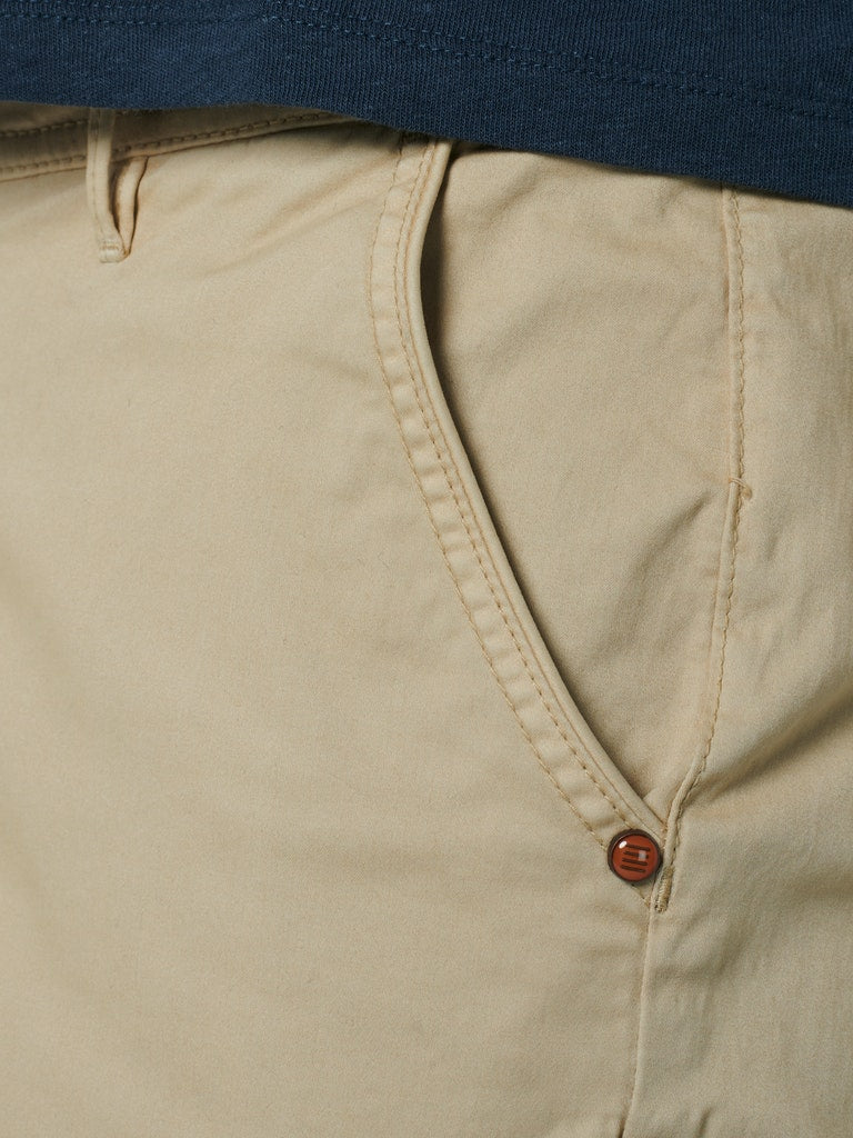 Short Chino Garment Dyed Twill Stretch