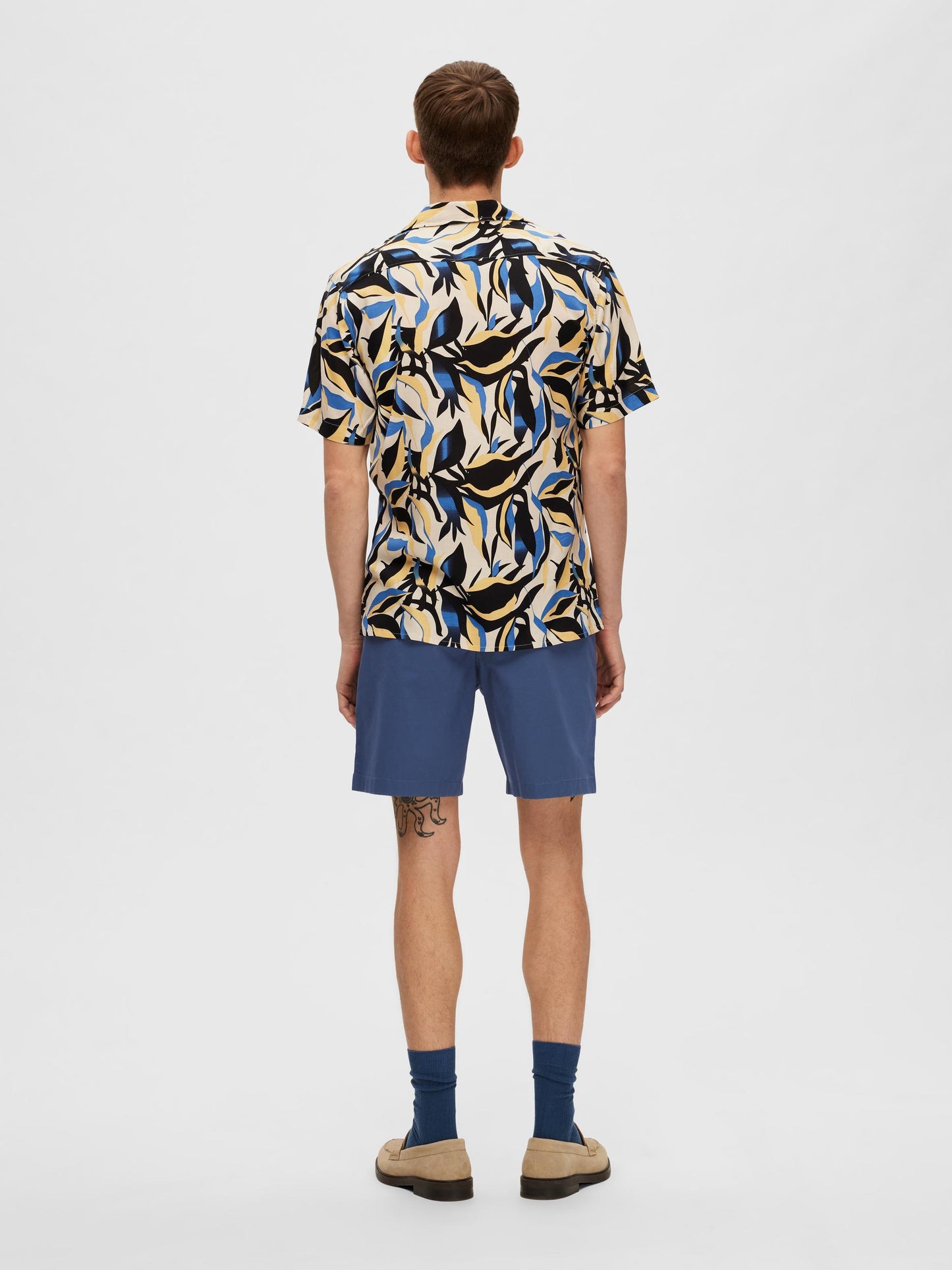 SLHREG CASPER AOP SS SHIRT FT