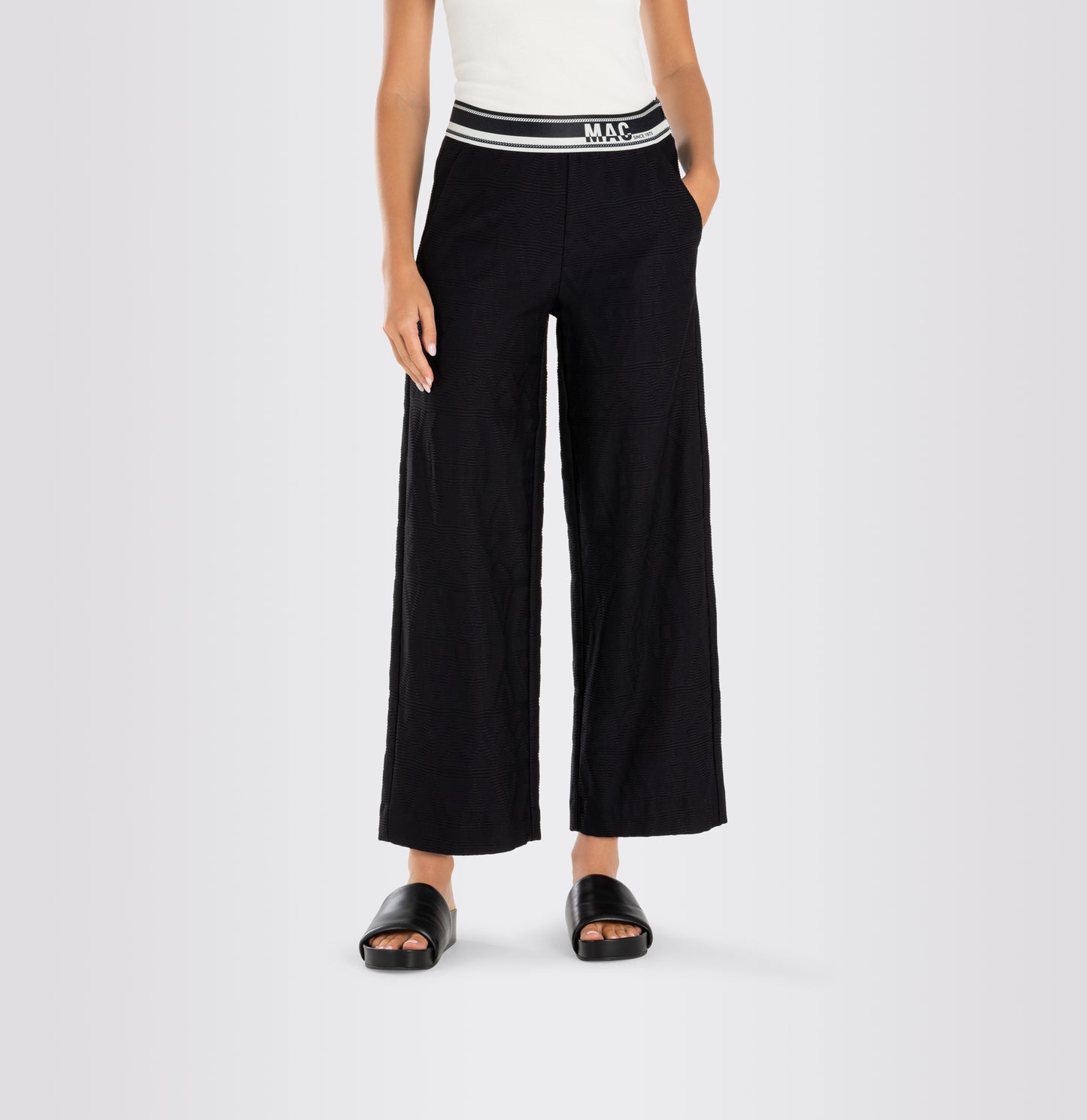 MAC JEANS - PALAZZO cropped, Luxury jersey