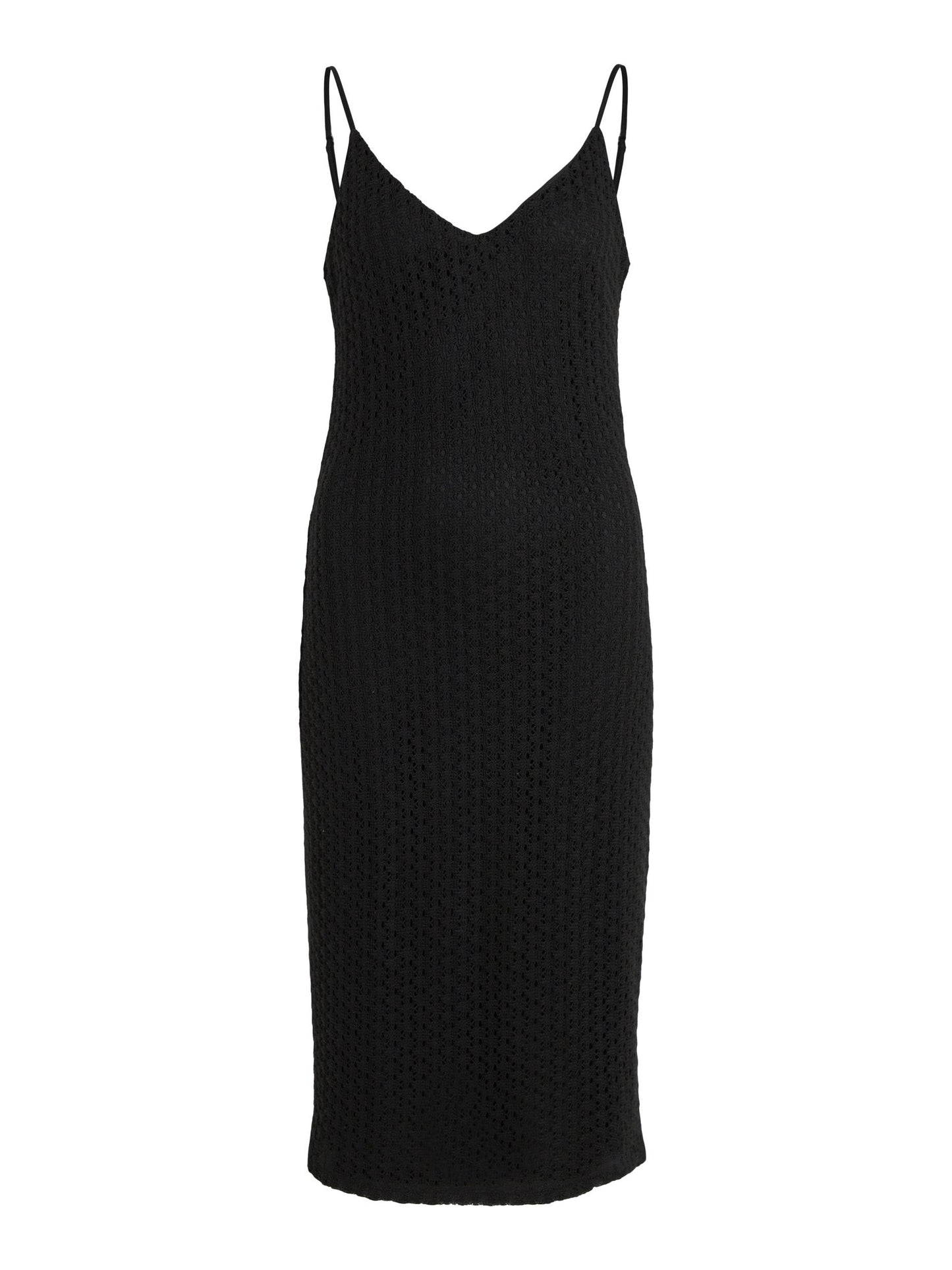 VIJULISA V-NECK S/L MIDI DRESS