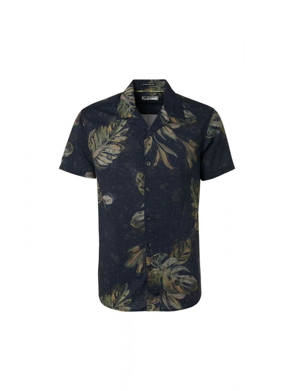 Shirt Short Sleeve Resort Collar Allover Printed