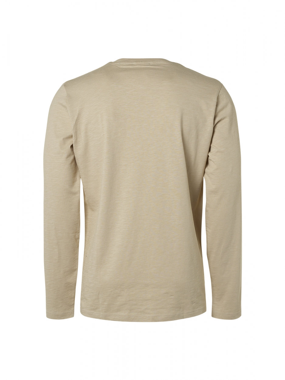 T-Shirt Long Sleeve Crewneck Slub