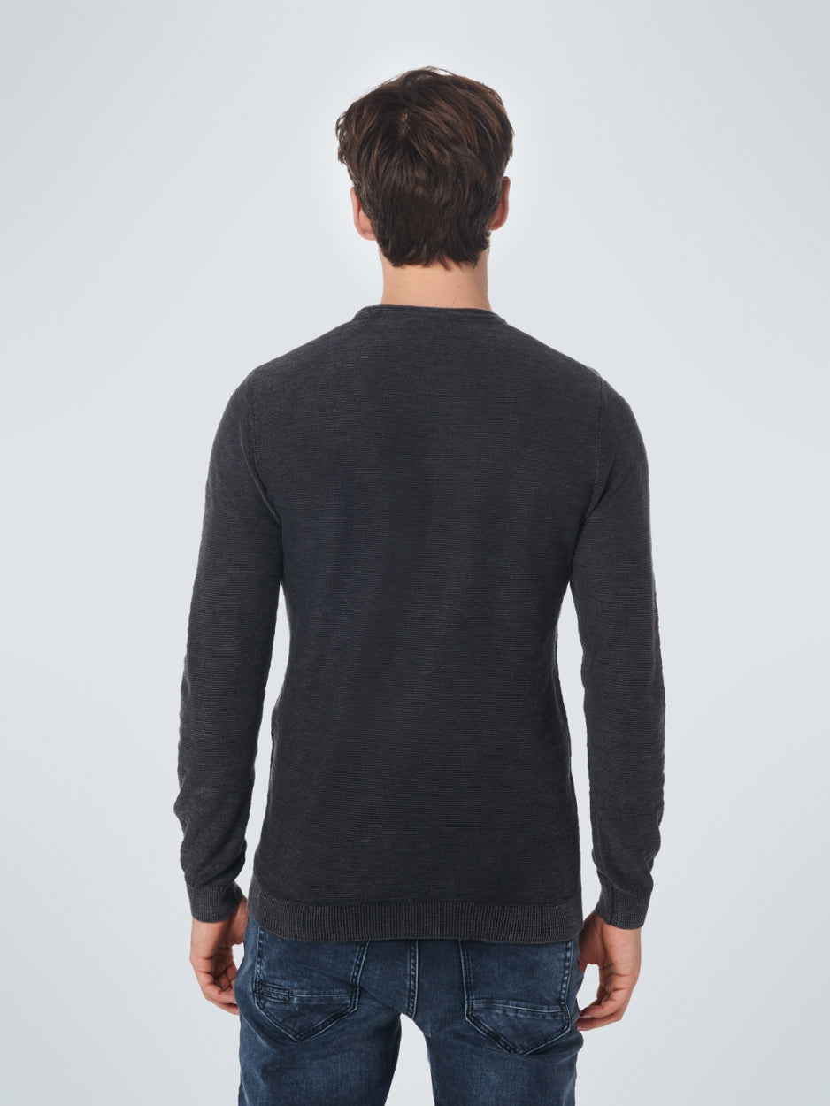 Pullover Crewneck Relief Garment Dyed + Stone Washed