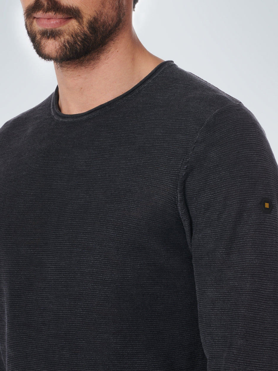 Pullover Crewneck Relief Garment Dyed + Stone Washed