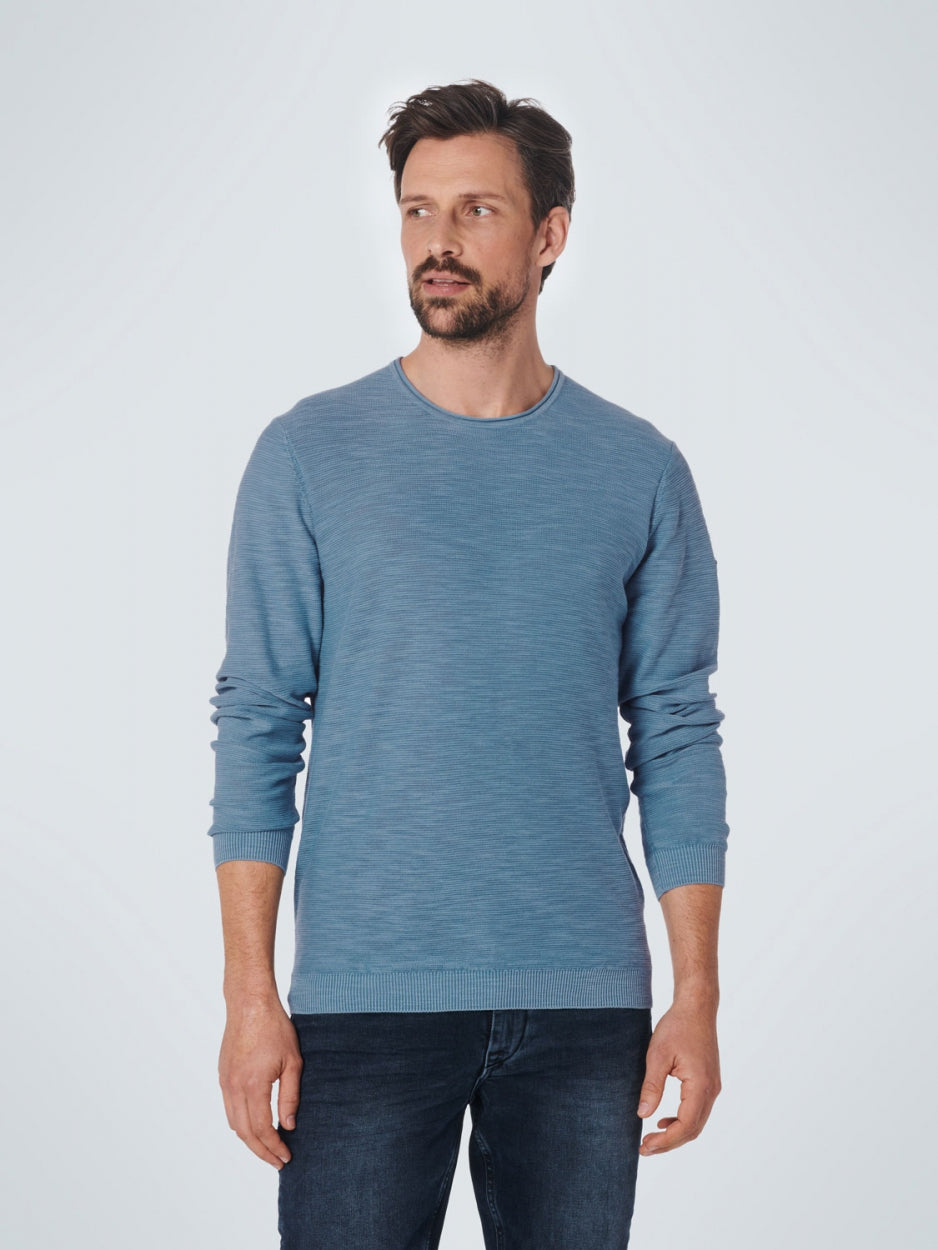 Pullover Crewneck Relief Garment Dyed + Stone Washed